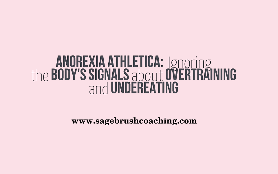 Anorexia Athletica Ignoring the Body’s Signals about Overtraining